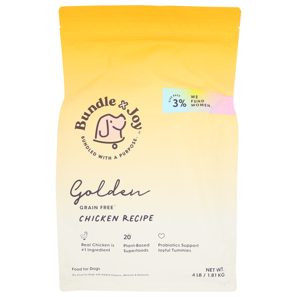 Bundle X Joy Golden Chicken Dry Food Recipe hero