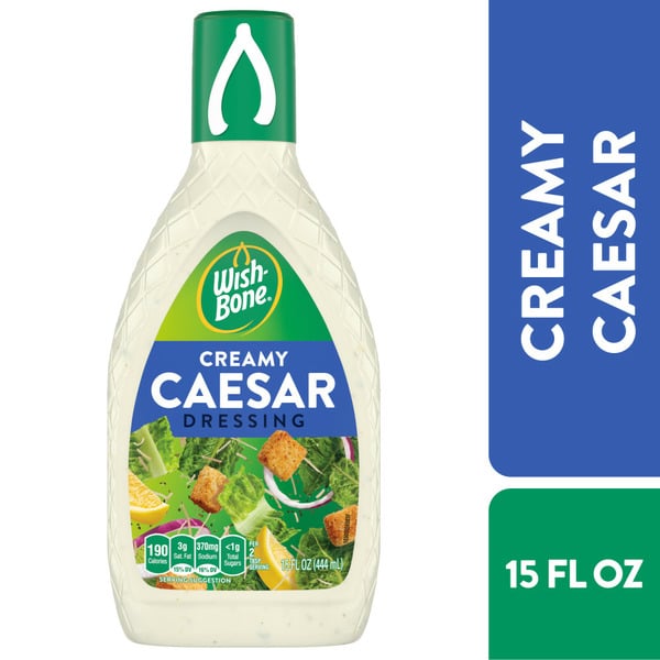 Salad Dressing & Toppings Wish-Bone Creamy Caesar Salad Dressing hero