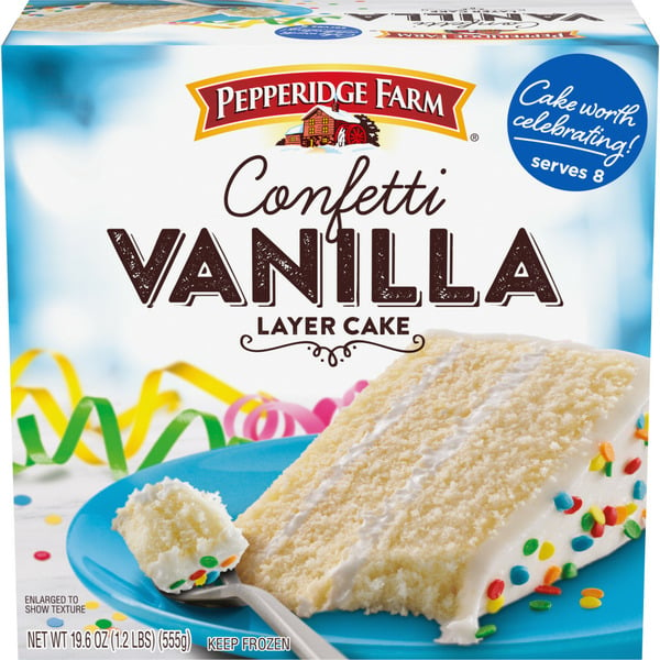 Frozen Dessert Pepperidge Farm Frozen Confetti Vanilla Layer Cake hero