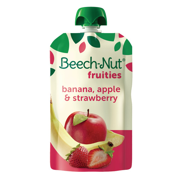 Baby Food & Formula Beech-Nut Fruities Pouch, Banana, Apple, Strawberry hero