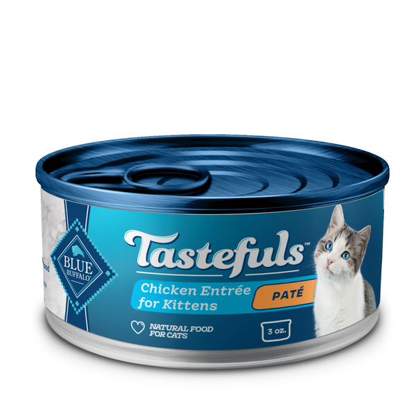 Cat Food Blue Buffalo Tastefuls Natural Kitten Pate Wet Cat Food, Chicken Entrée hero