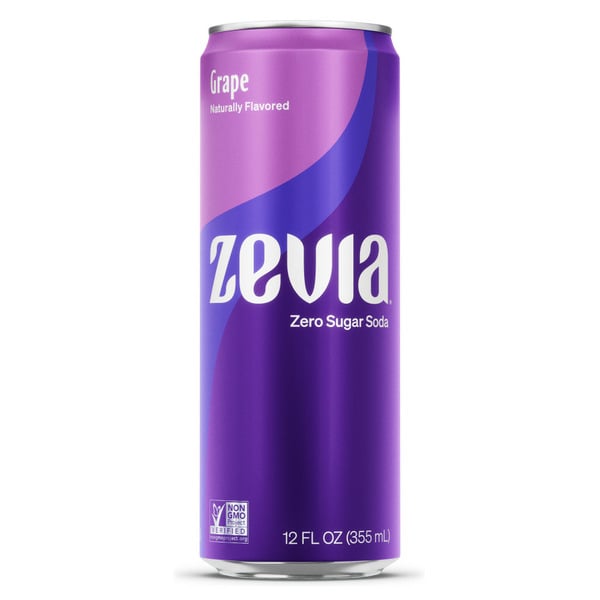 Energy & Sports Drinks Zevia Zero Sugar Grape Soda hero