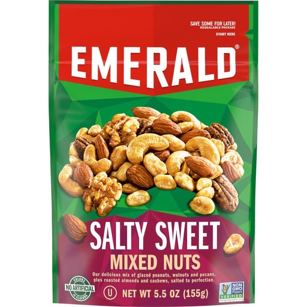 Nuts, Seeds & Dried Fruit Emerald Salty Sweet Mixed Nuts hero