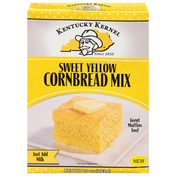 Doughs, Gelatins & Bake Mixes Kentucky Kernel Cornbread Mix, Sweet Yellow hero