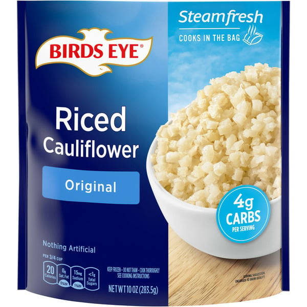 Frozen Appetizers & Sides Birds Eye Steamfresh Riced Cauliflower Frozen Vegetable hero