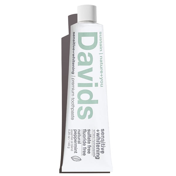 Davids Premium Toothpaste Sensitive+Whitening w/ nano hydroxyapatite hero