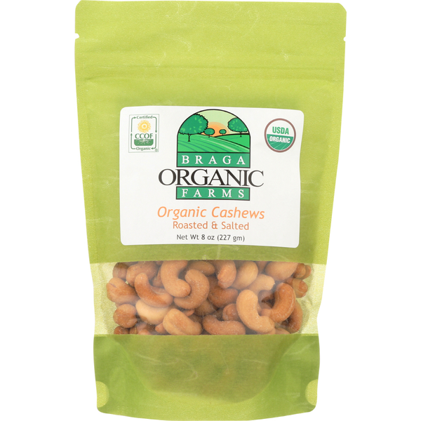 Nuts, Seeds & Dried Fruit Braga Organic Farms Cashews hero