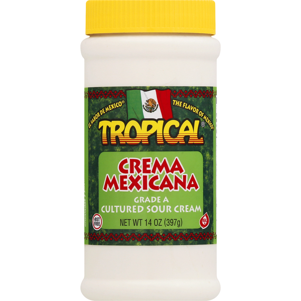 Cream Cheese & Sour Cream Tropical Sour Cream, Cultured, Crema Mexicana hero