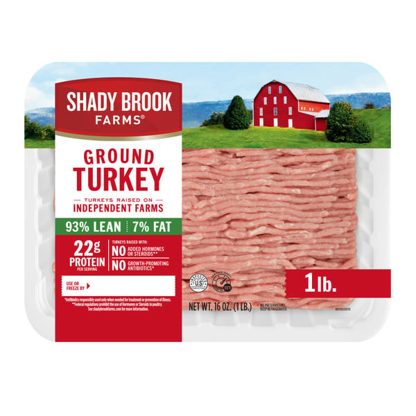 Packaged Meat Shady Brook Farms® 93% lean / 7% Fat Ground Turkey Tray hero