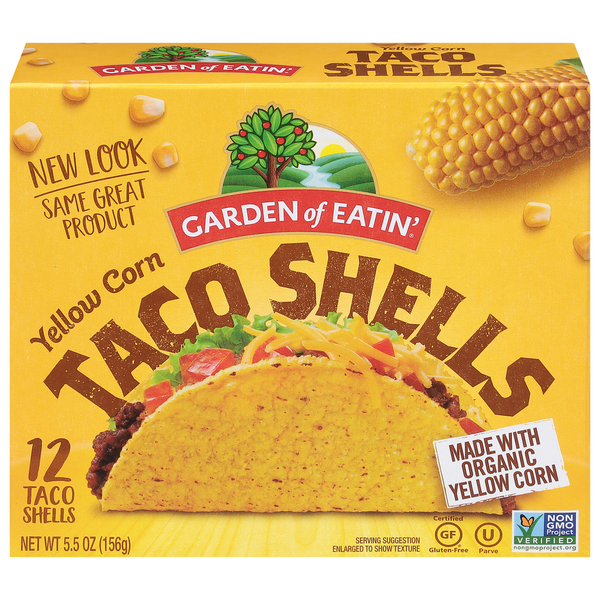 Instant Foods Garden of Eatin' Taco Shells, Yellow Corn hero