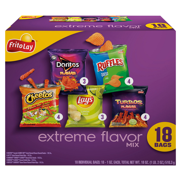 Chips & Pretzels Frito Lay Extreme Flavor Mix hero