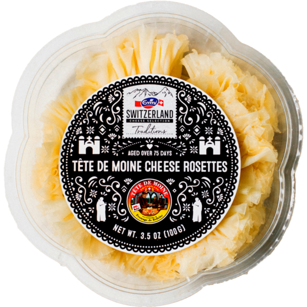 Packaged Cheese Emmi Tete de Moine Cheese Rosettes hero