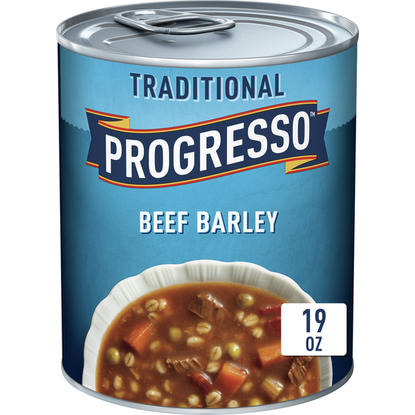 Soup, Stock & Broth Progresso Traditional, Ready to Serve Beef Barley Soup hero