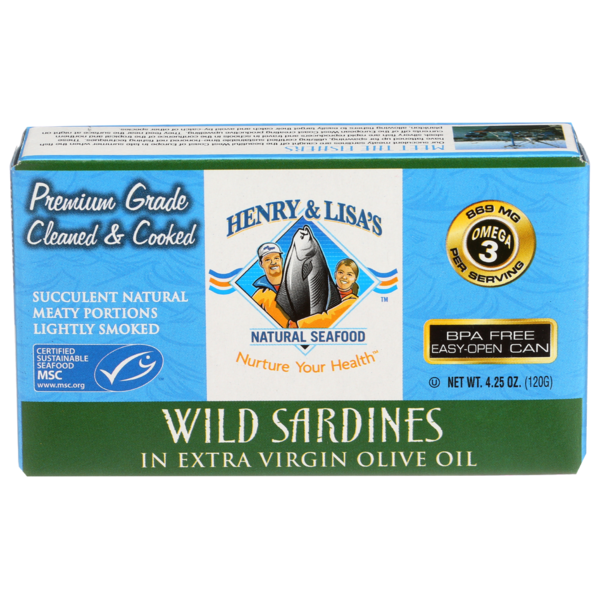 Canned Meat & Seafood Henry & Lisa's Wild Sardines In Extra Virgin Olive Oil hero