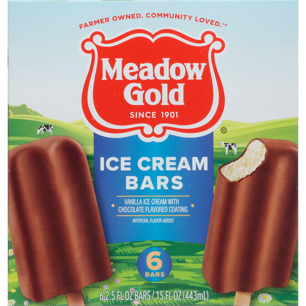 Ice Cream & Ice Meadow Gold Ice Cream Bars, Vanilla with Chocolate hero