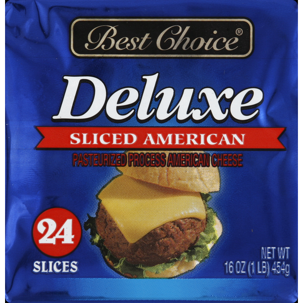 Packaged Cheese Best Choice Cheese, Deluxe, Sliced American hero