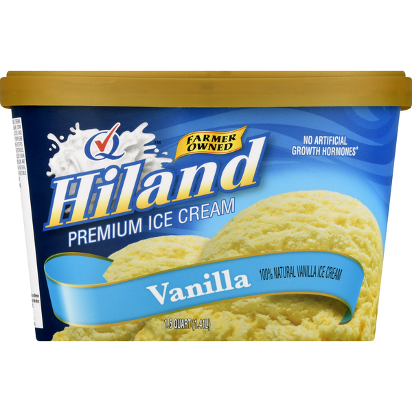 Ice Cream & Ice Hiland Dairy Ice Cream, Premium, Vanilla hero