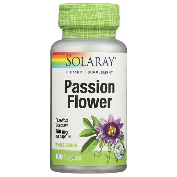 Stress & Sleep Aids Solaray Passion Flower Aerial hero