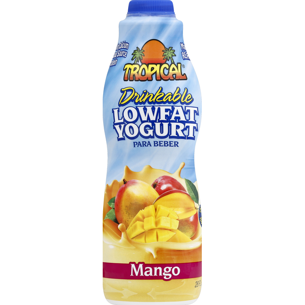 Yogurt Tropical Yogurt, Drinkable, Lowfat, Mango hero