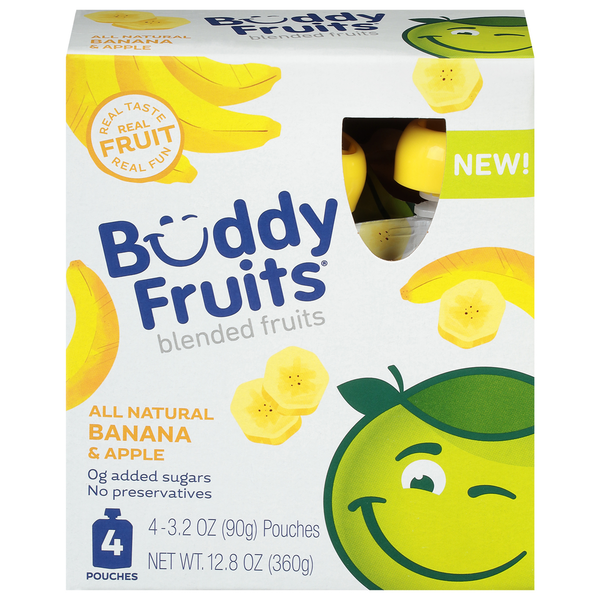 Juice & Nectars Buddy Fruits Blended Fruits, Banana & Apple hero