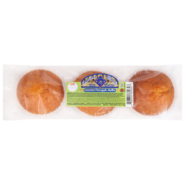 Bakery Desserts American Classic Muffin, Gourmet Pineapple hero