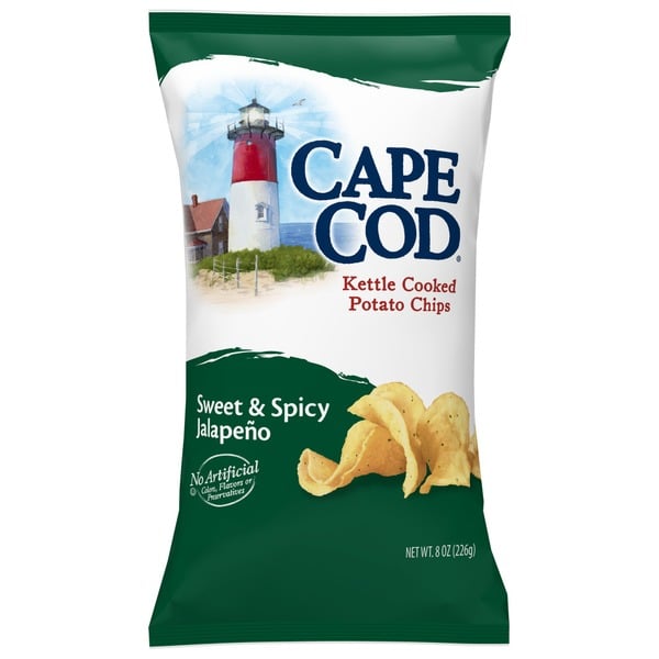 Chips & Pretzels Cape Cod Sweet & Spicy Jalapeno Kettle Cooked Potato Chips hero