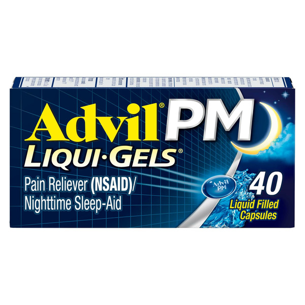 Muscles, Joints & Pain Relief Advil PM Pain Reliever and Sleep Aid hero