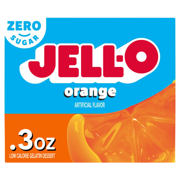 Baking & Supplies Jell-O Zero Sugar Orange Flavor Gelatin hero