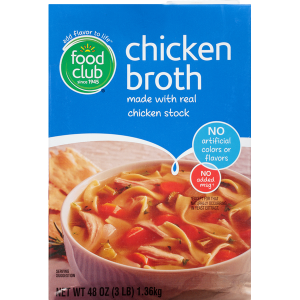 Soup, Broth & Bouillon Food Club Chicken Broth hero