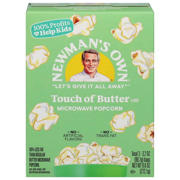 Popcorn Newman's Own Light Butter Flavor Popcorn hero