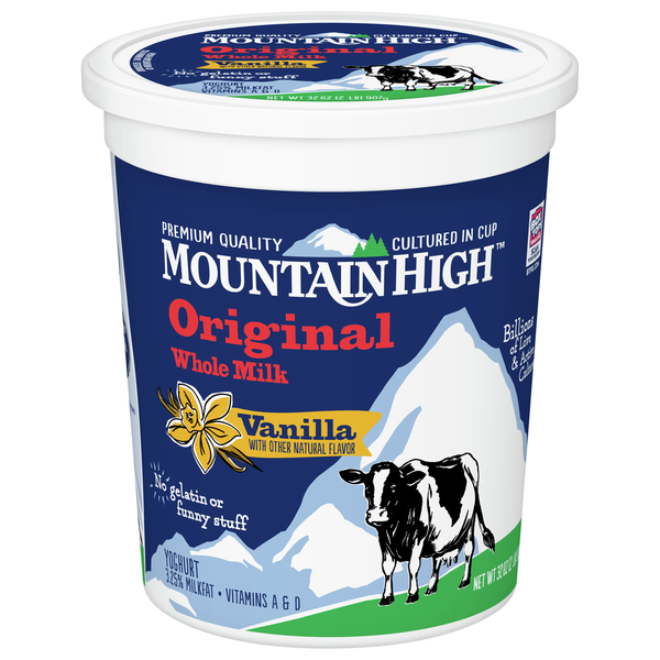 Yogurt Mountain High Yoghurt Yoghurt, Whole Milk, Vanilla, Original hero