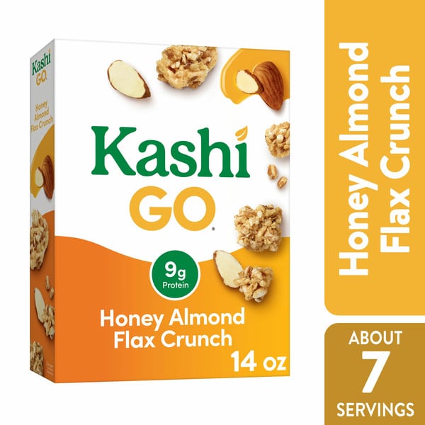 Cereal Kashi Breakfast Cereal, Fiber Cereal, Family Breakfast, Honey Almond Flax Crunch hero