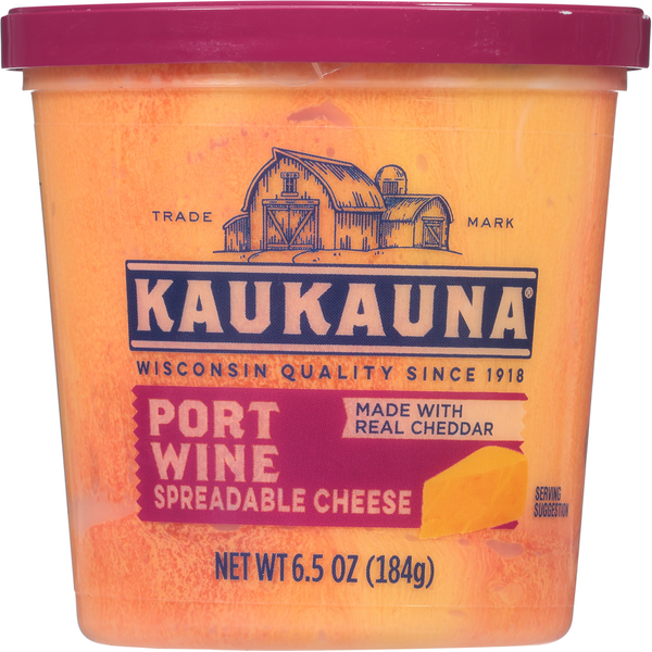 Specialty Cheeses Kaukauna Spreadable Cheese, Port Wine hero