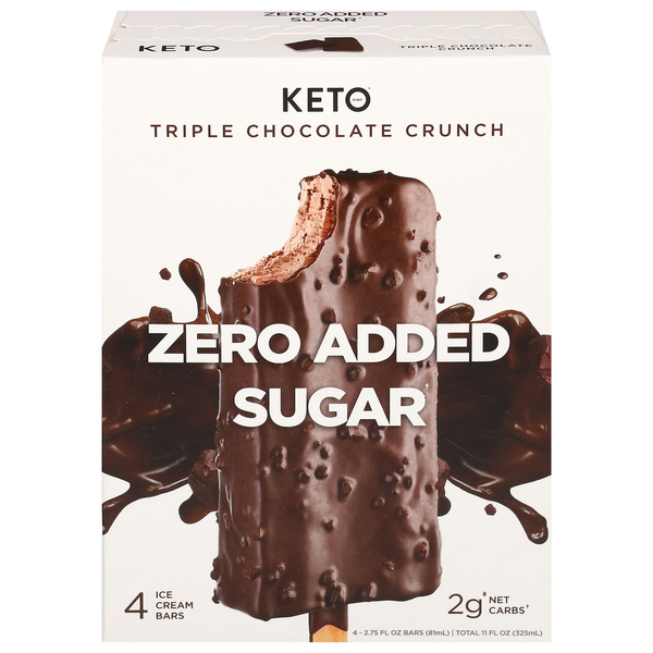 Ice Cream & Ice Keto Foods Triple Chocolate Crunch Ice Cream Bar hero