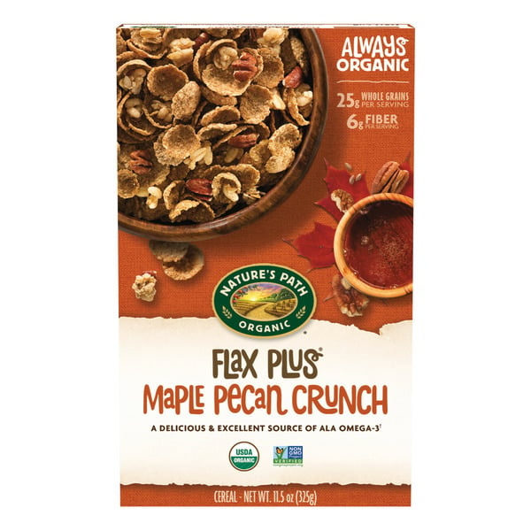 Cereal Nature's Path Flax Plus Maple Pecan Crunch Cereal hero