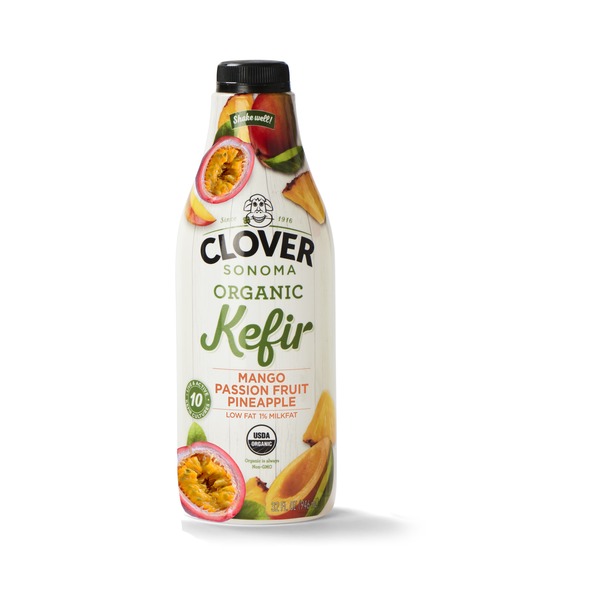 Juice & Nectars Clover Sonoma Organic Mango/Passion/Pineapple Kefir hero