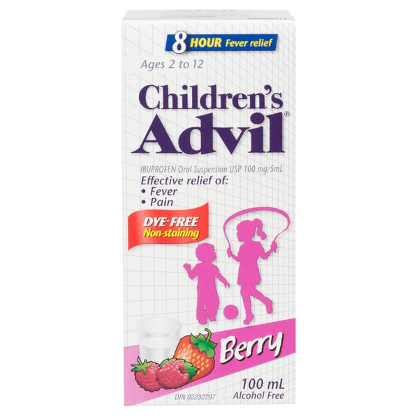 Children's Health Care Advil - Children Children'S Ibuprofen Oral Suspension Usp 100 Mg 5 Ml Berry Ages 2 To 12 hero