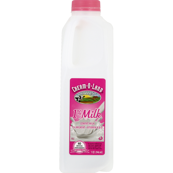 Milk Cream-O-Land Milk, Lowfat, 1% Milkfat hero