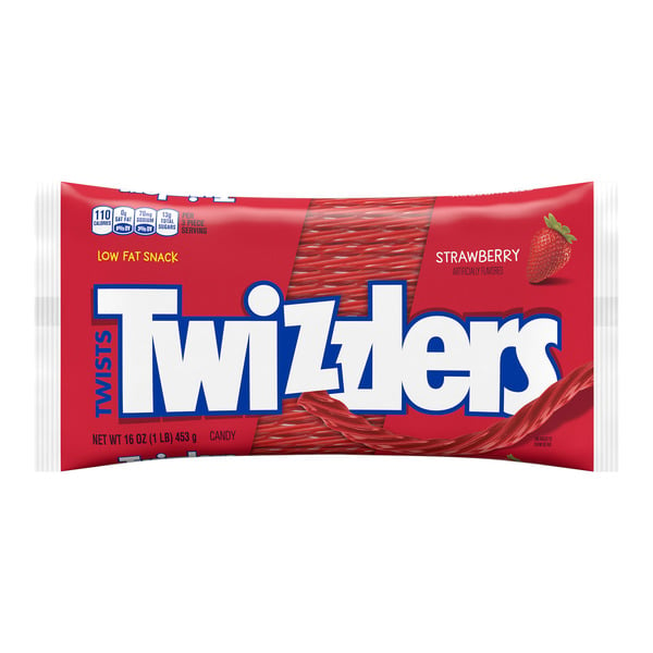 Candy & Chocolate Twizzlers Strawberry Flavored Licorice Style Low Fat Candy hero