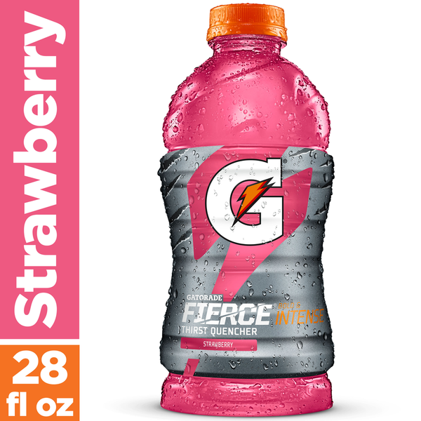 Energy & Sports Drinks Gatorade Strawberry Artificially Flavored Thirst Quencher hero