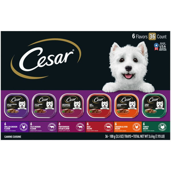 Wet Dog Food Cesar Classics Canine Cuisine Variety hero