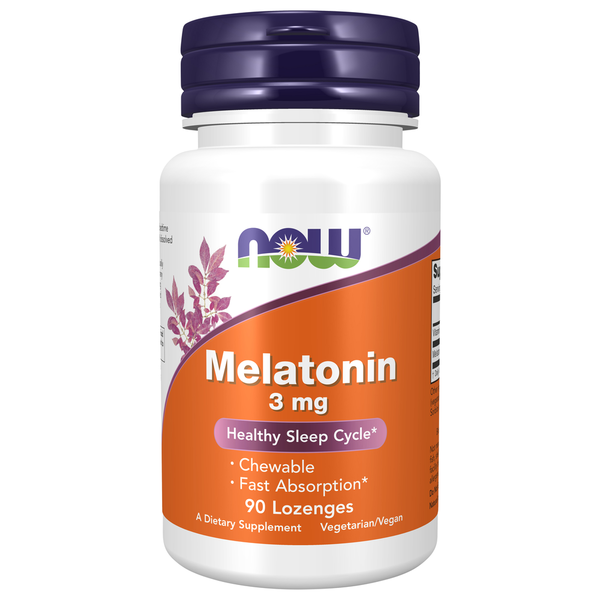 Sleep & Stress Aids NOW Melatonin 3 mg Chewable hero