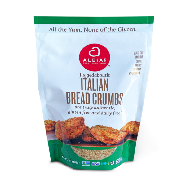 Aleia's Gluten Free Foods Italian Bread Crumbs, gluten free, dairy free hero