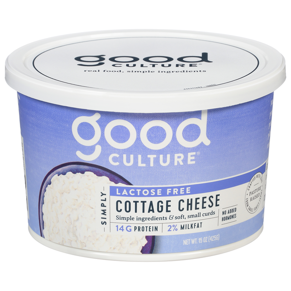 good culture Cottage Cheese, Lactose Free, Simply hero