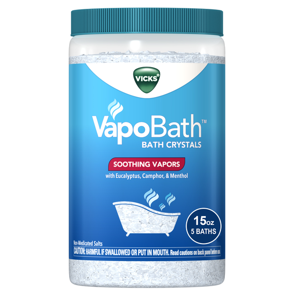 Cold, Flu & Allergy Vicks VapoBath, Bath Crystals, Soothing Non-Medicated Vapors, Bath Bomb, Bath Salts hero