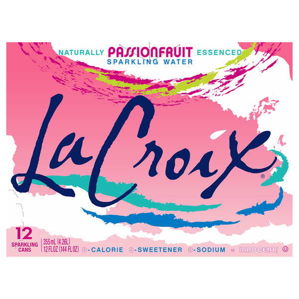 Water, Seltzer & Sparkling Water LaCroix Sparkling Water, Passionfruit hero