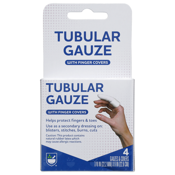 Hand Care Rite Aid Tubular Gauze, 4 Gauzes And Covers hero