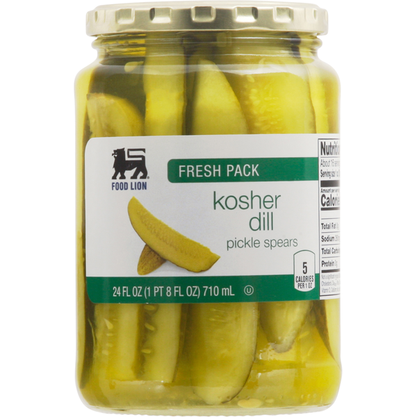 Pickled Goods & Olives Food Lion Pickle Spears, Kosher Dill, Fresh Pack hero