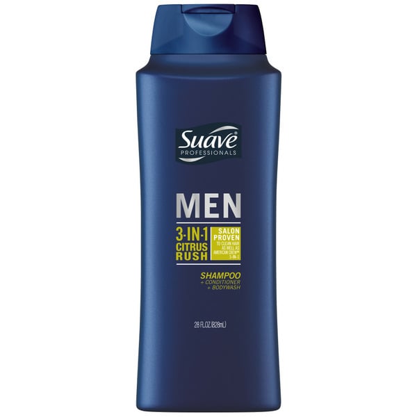 Hair Care Suave 3-In-1 Shampoo Conditioner Body Wash Citrus Rush hero