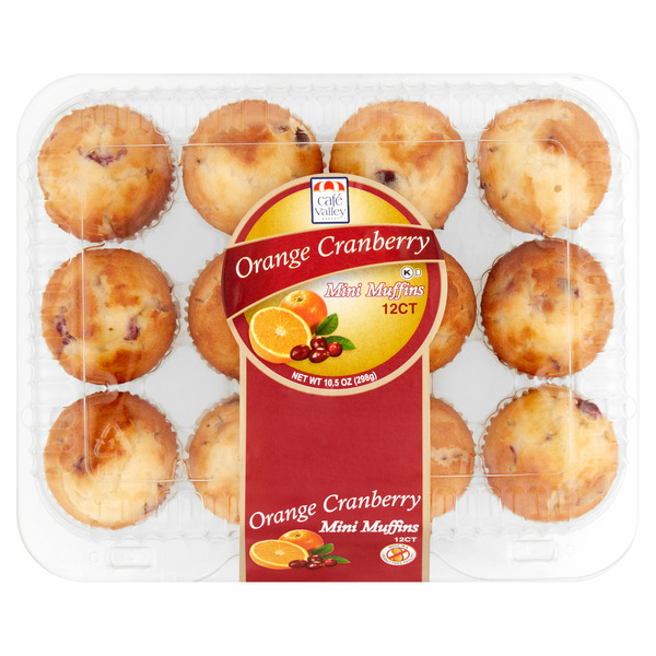 Bakery Desserts Café Valley Bakery Orange Cranberry Mini Muffins hero